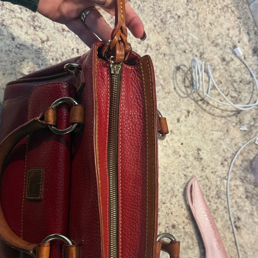 Dooney & Bourke Cherry Red Satchel - Picture 9 of 11